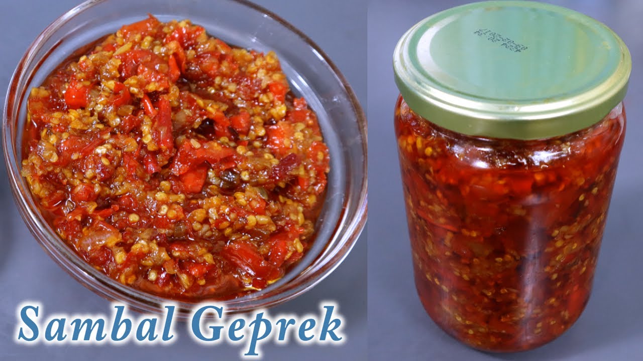Sambal geprek serba guna dan tahan lama bisa tahan 1 bulan