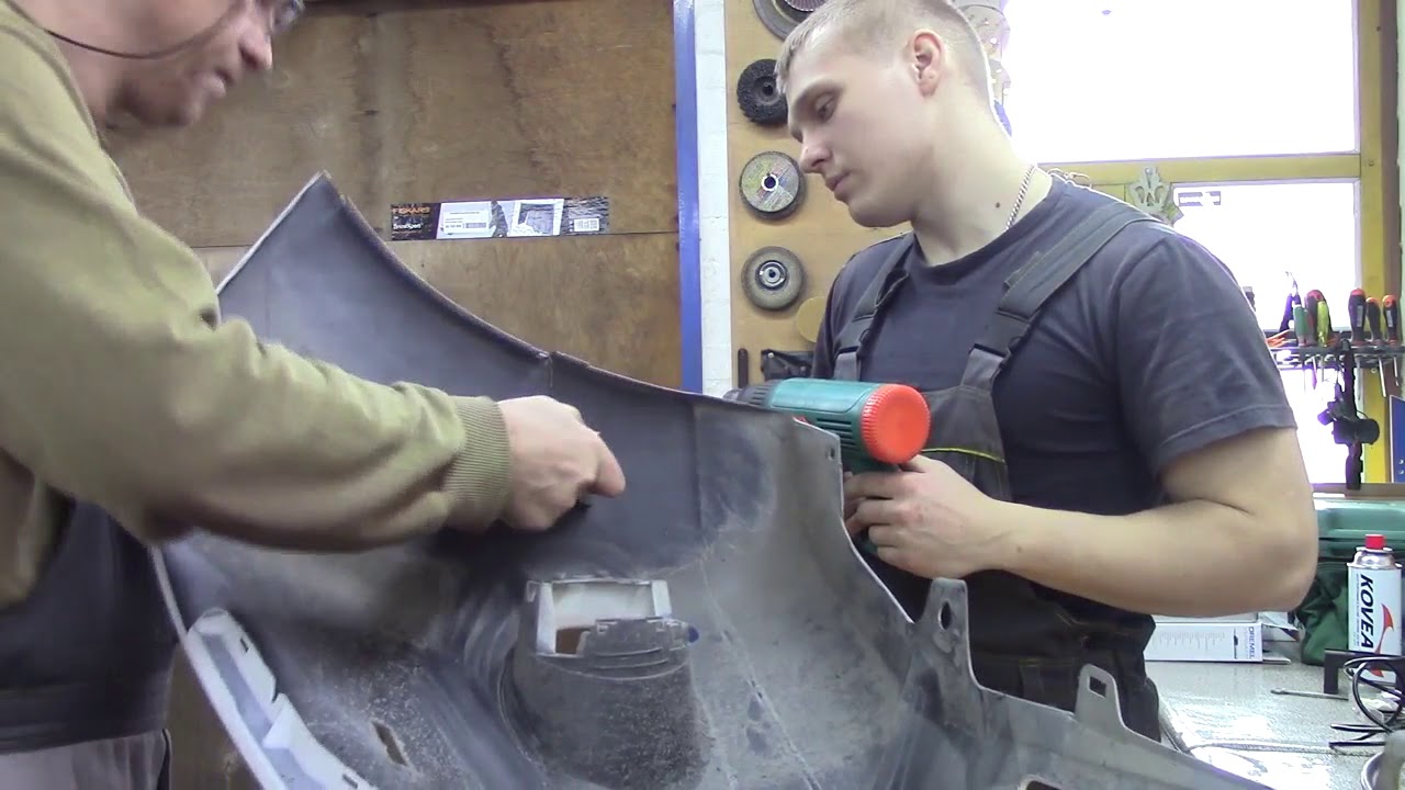 Горелка для пайки пластика. Body repair after an accident.