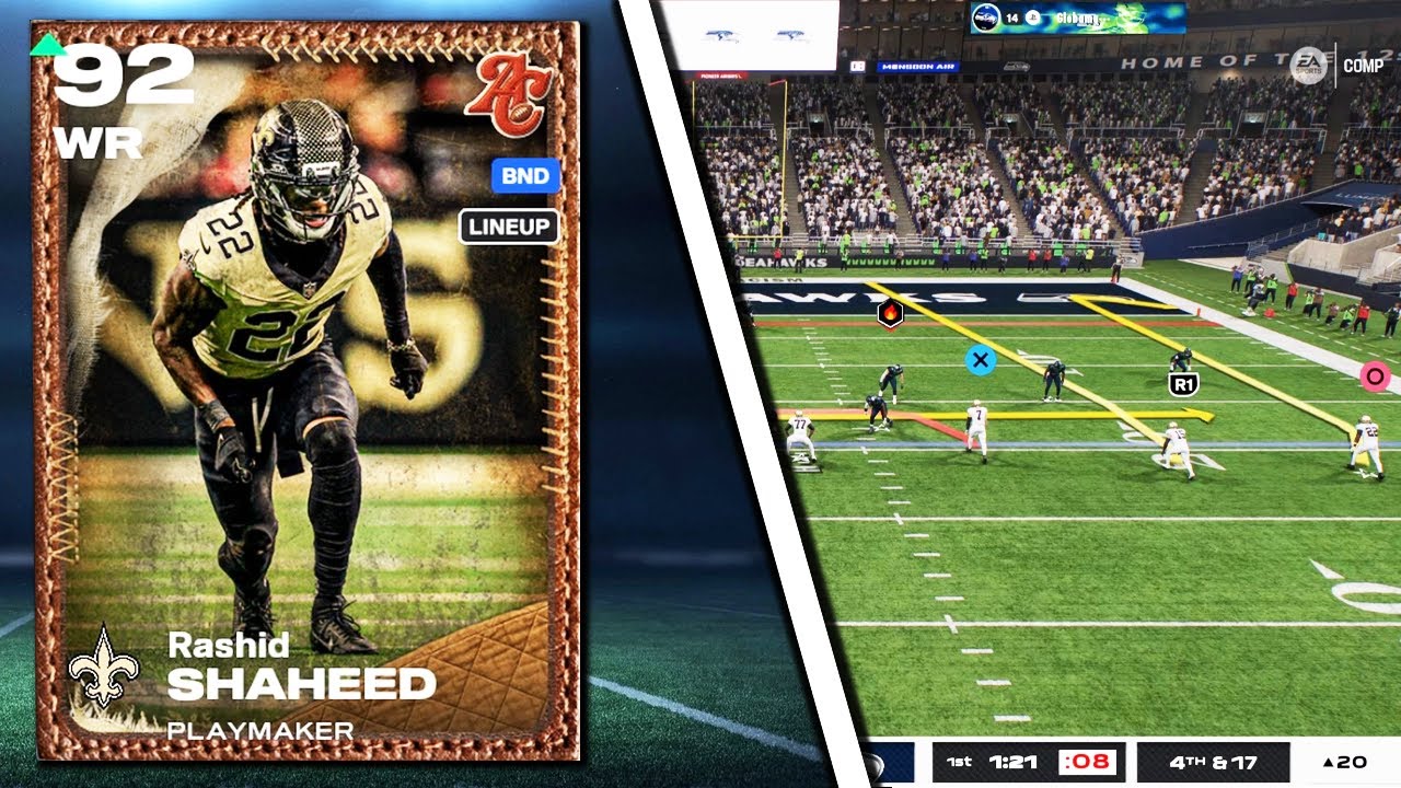 92 OVR RASHID SHAHEED IS TOO FAST! SAINTS THEME TEAM GAMEPLAY!