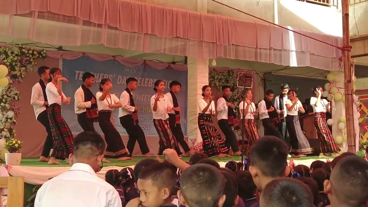 New Model School Maringphai Literary Meet traditional show dance competition 2025