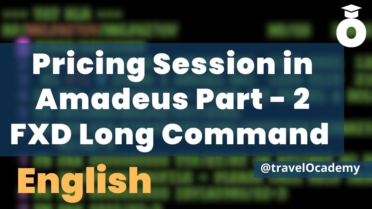 Amadeus Session 11 | Amadeus Pricing Part-2 | FXD long & short command | Gaurav Gera | Travelocademy