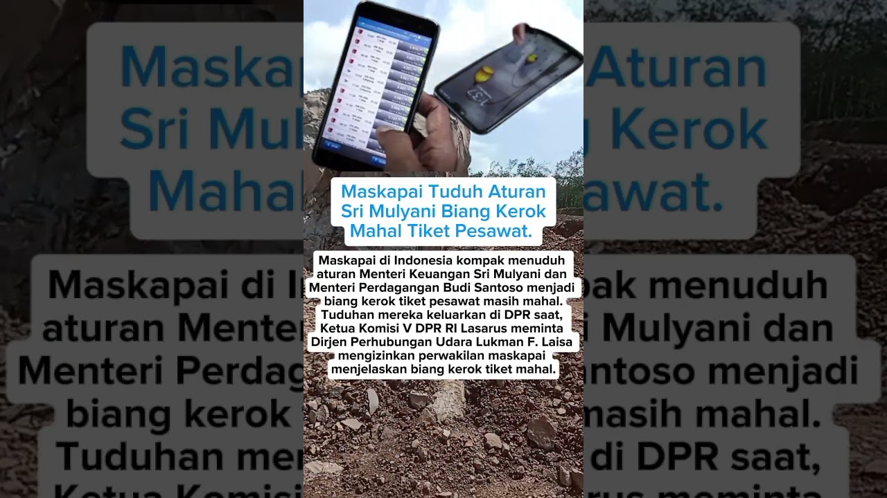 Maskapai Tuduh Aturan Sri Mulyani Biang Kerok Mahal Tiket Pesawat. #videoshorts #shorts #maskapai #.