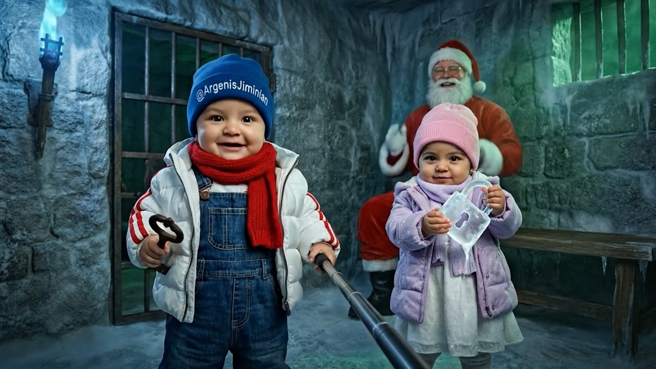 ¡RESCATAMOS A SANTA DEL ELFO MALVADO! 🎅😱❄️ (Grumpus) | Brayan y Kimberly AI