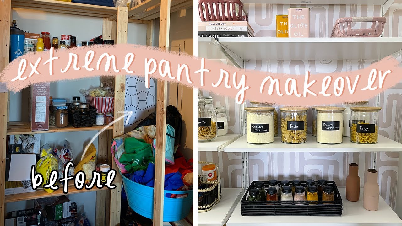 *EXTREME* Pantry Makeover | Cramped Closet Turned Into A Pinterest Pantry Dream!
