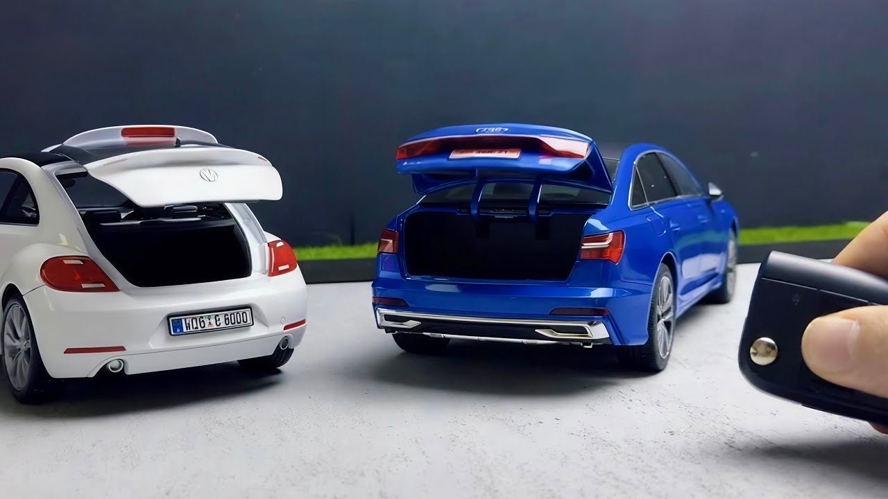 Мы в пути с Audi A6 и VW Beetle! (Обзор масштабных моделей автомобилей 1:18)