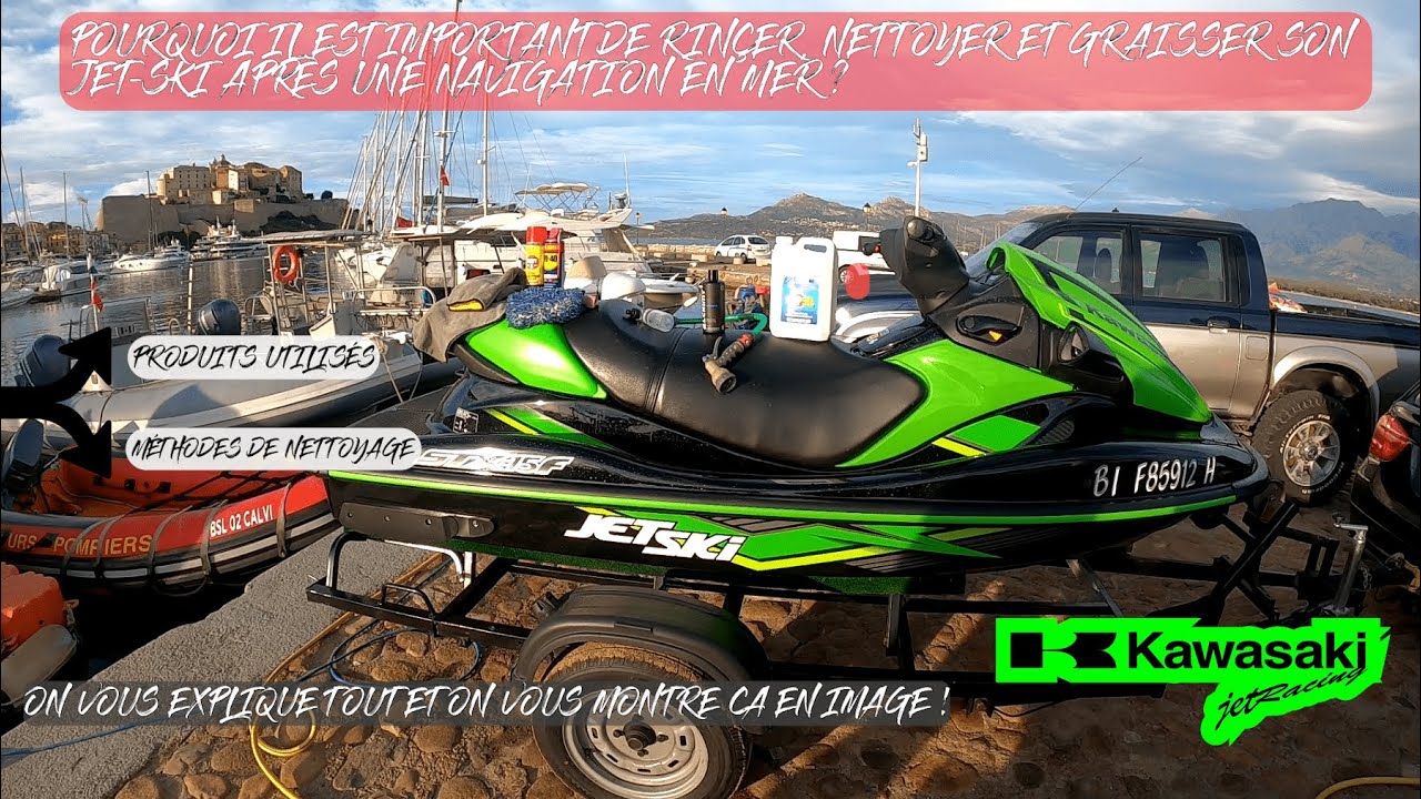 [TUTO] Entretien jet ski KAWASAKI STX 15F (rincage, lavage, graissage) après navigation en mer