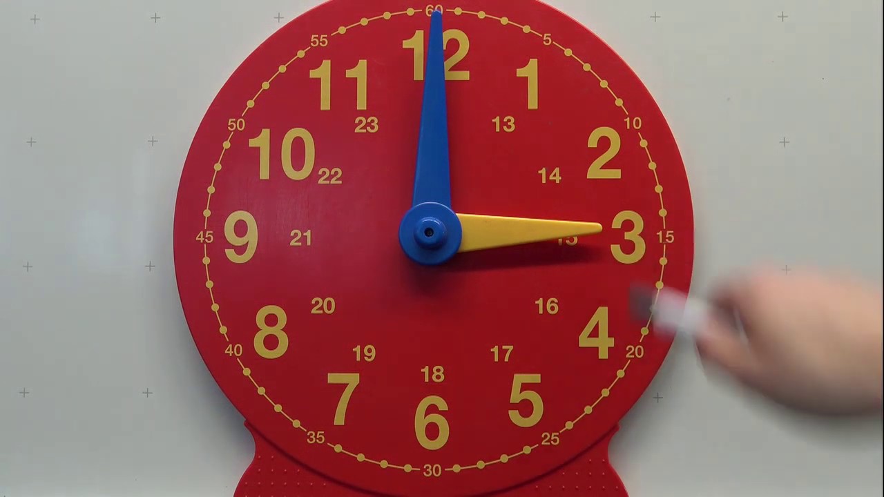 2. Klasse Mathe: Uhr - Volle Stunden ablesen von 1 Uhr bis 24 Uhr