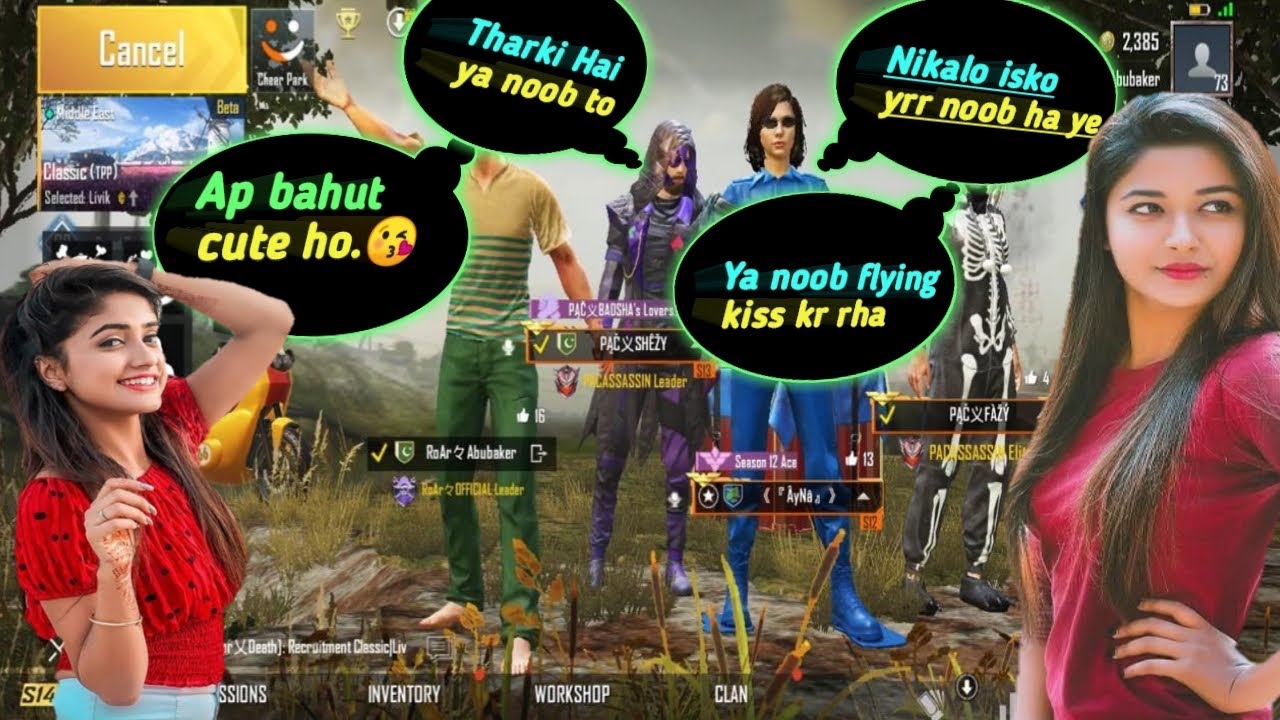 RoArAbubaker joined Random squad of pakistani cute girl👩🏻‍🦳 like bot😂 | part 12 | Hard gameplay