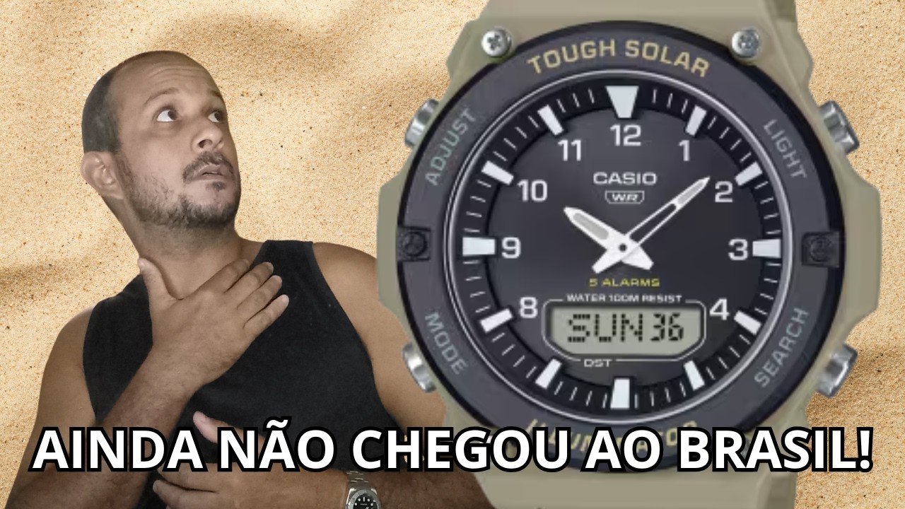 Esse Casio Solar é Bom Demais para Ser Verdade? | conheça o Novo AQ-S820W!
