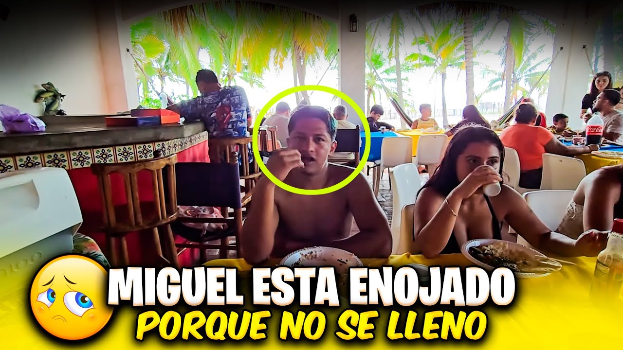 Miguel es de los que más a disfrutado esta rica carneada pero esta enojado
