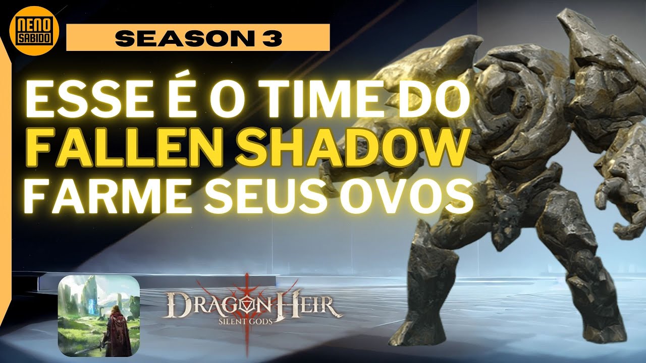 🔥 Dragonheir: Silent Gods – Melhor Time para o Fallen Shadow Spire! Pegue Muitos Ovos de Familiares!