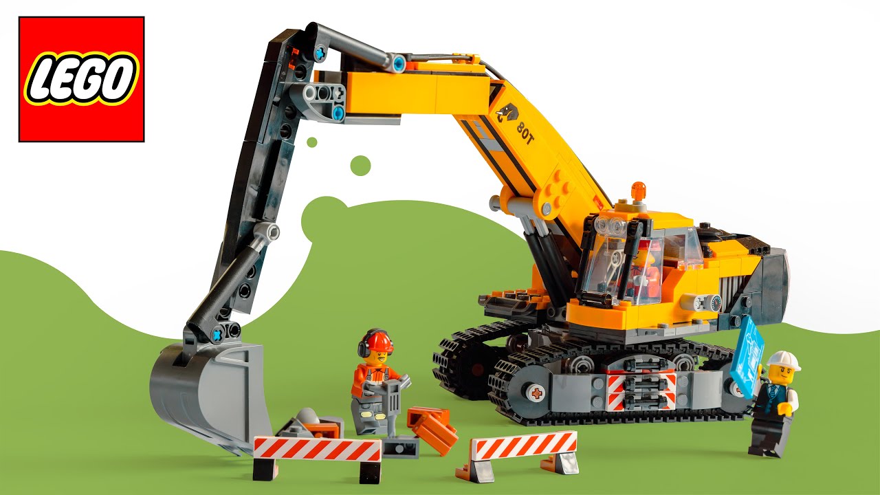 Yellow Excavator LEGO City Speed Build – 60420