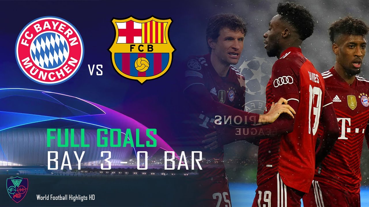 اهداف مباراة بايرن ميونخ وبرشلونه 3-0 || هدف ساني اليوم على برشلونة - سقوط البرسا