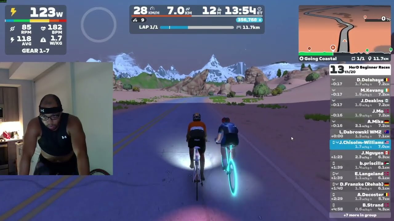 Beginner's first Zwift Race