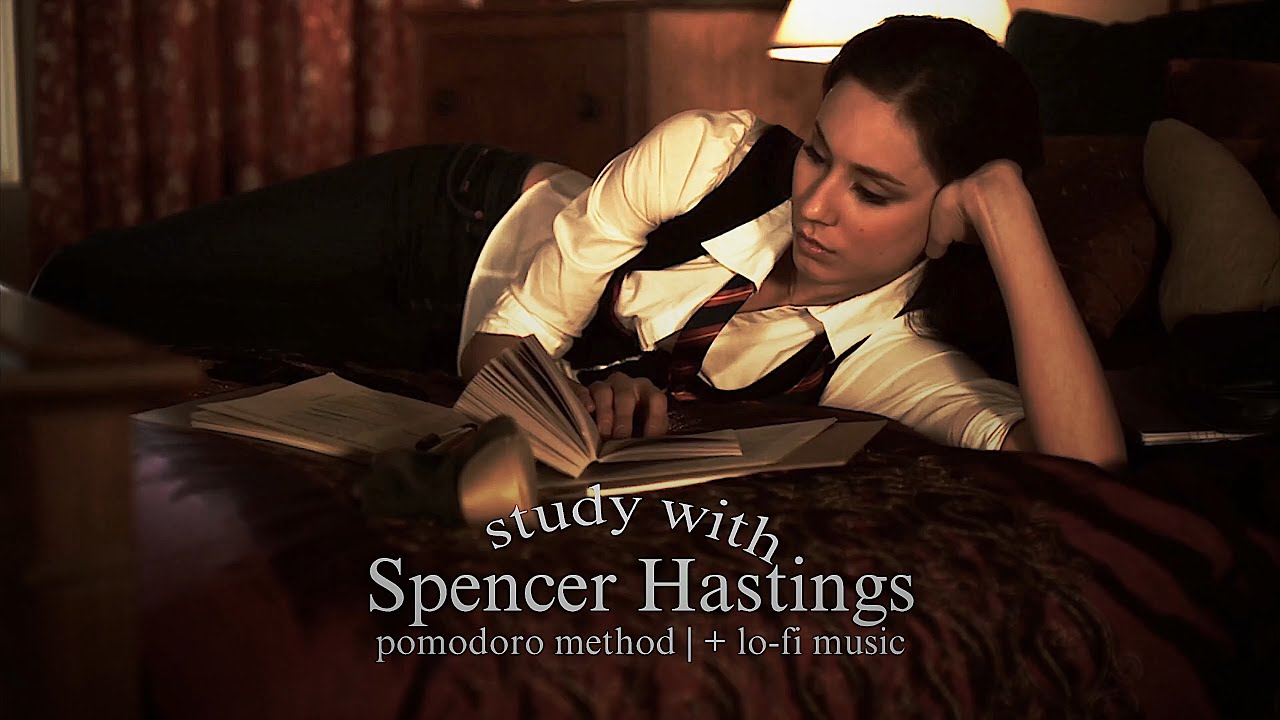 study with spencer hastings || pomodoro method + lofi music || (pretty little liars)