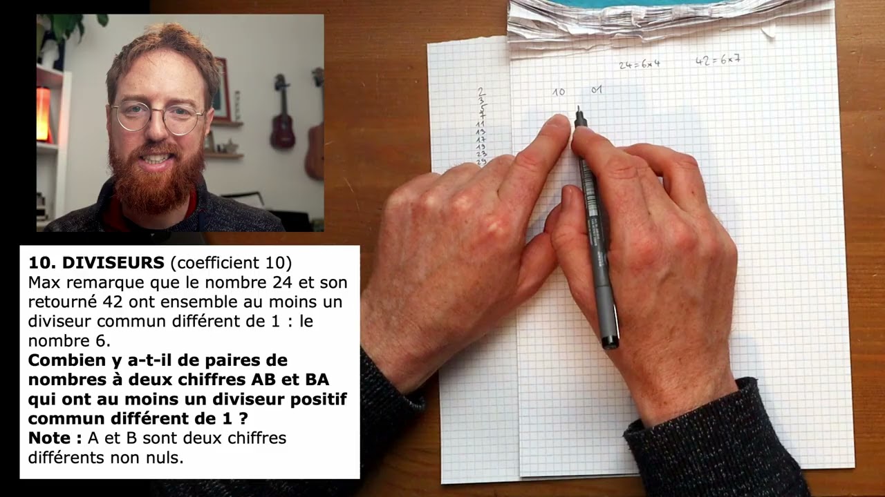 Diviseurs / Les diviseurs retournés (problème 10) solution - championnat 2026, quarts de finale