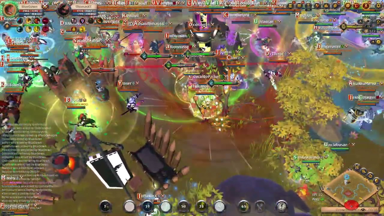 75 vs 145 Raw ZvZ Galatine Pov (Albion Online)
