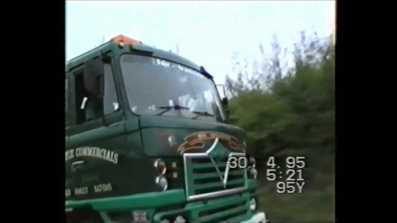 Foden S95 transporting Austin K5 and 6 pounder to Cheshire road run 1995.
