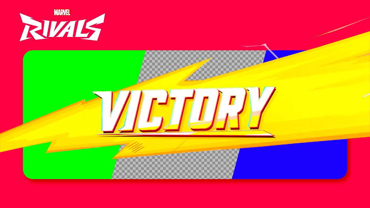Marvel Rivals Victory Screen for edits | Green screen Blue screen overlay