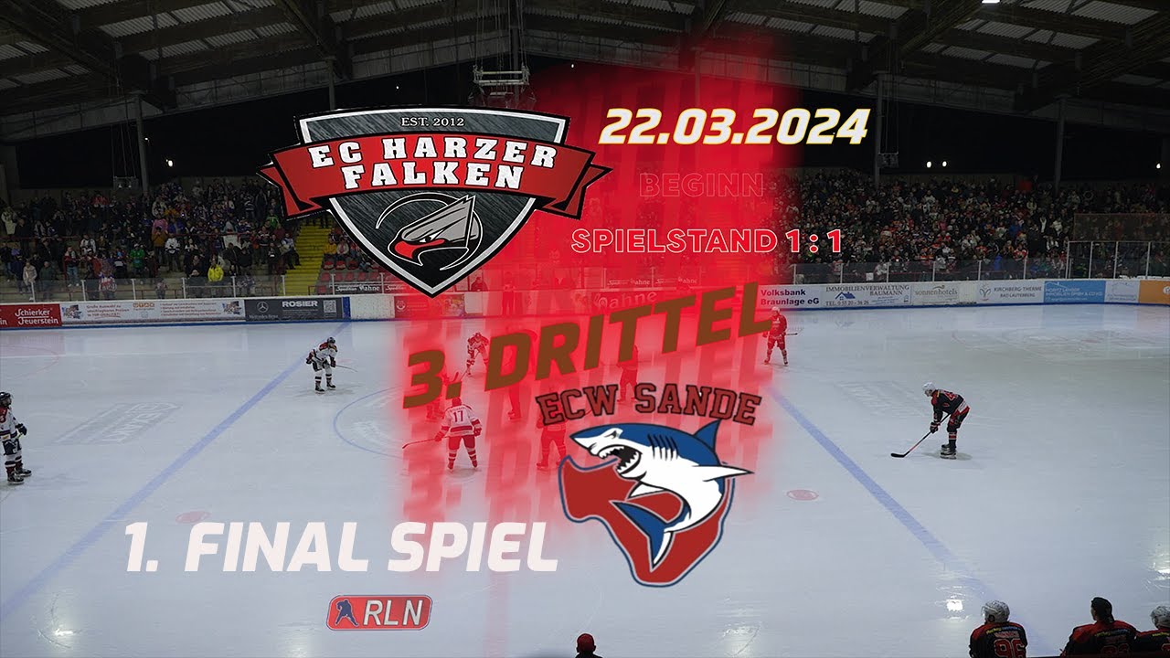 3. Drittel 1 Finalspiel Harzer Falken ECW Sande 22 03 2024 (mit Kapitelmarken)