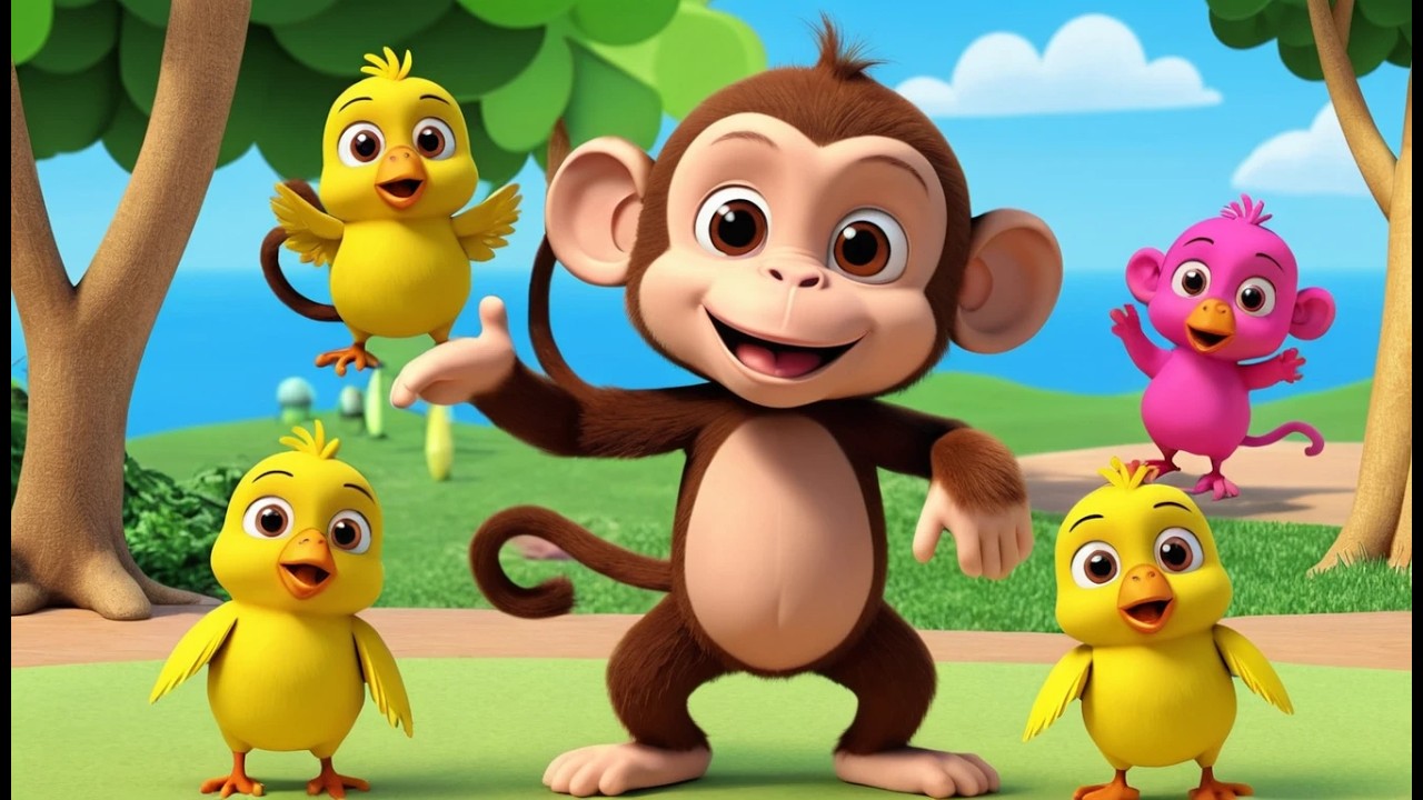 Le singe entraine des danseurs