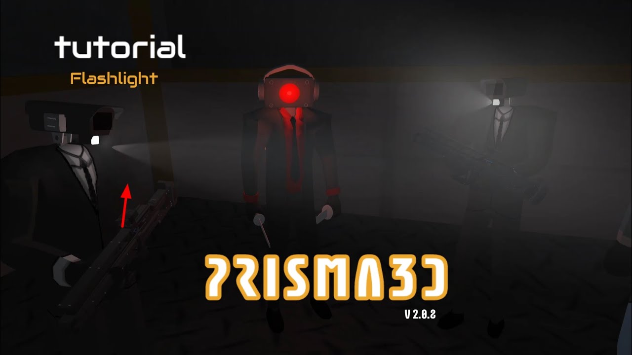 Tutorial Flashlight pov cameraman in prisma3d animation