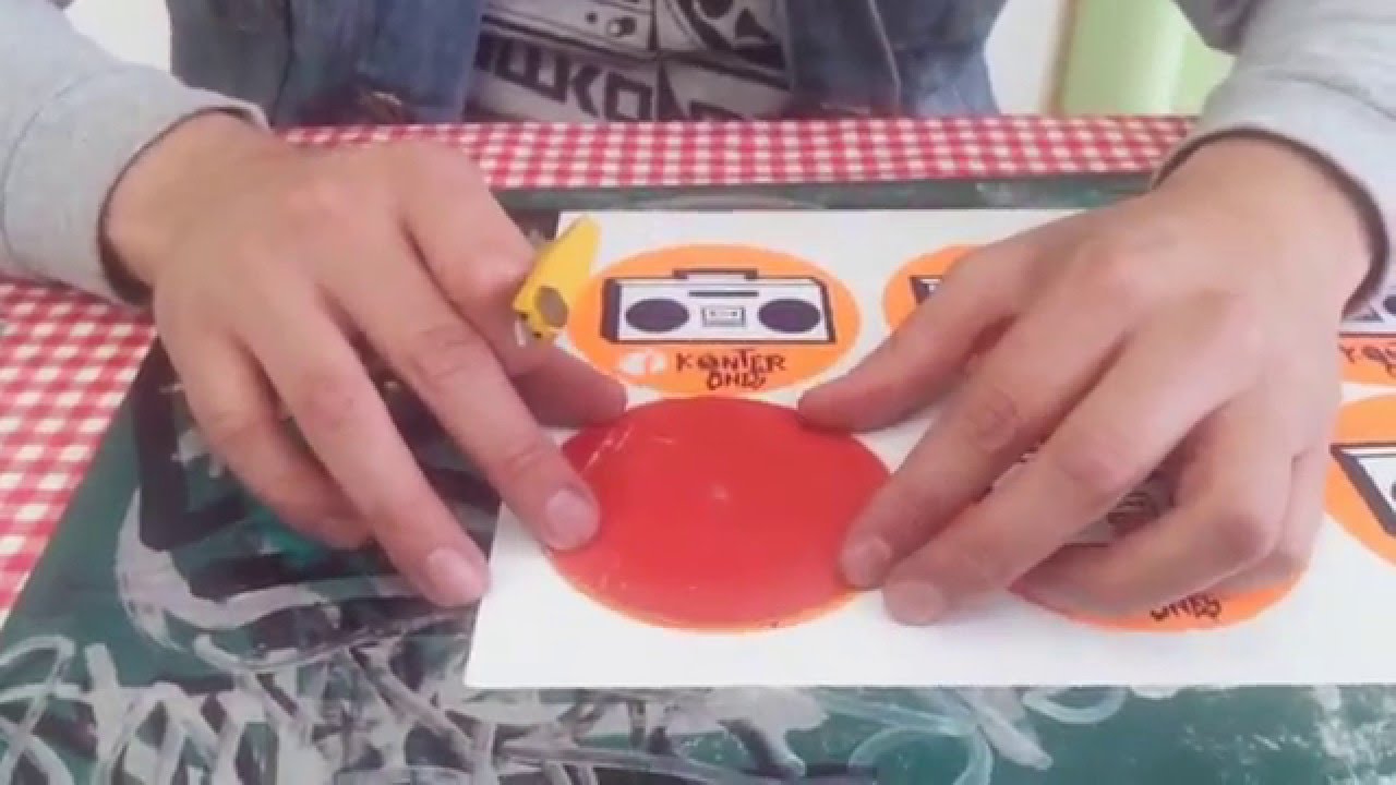 Como cortar stickers circulares