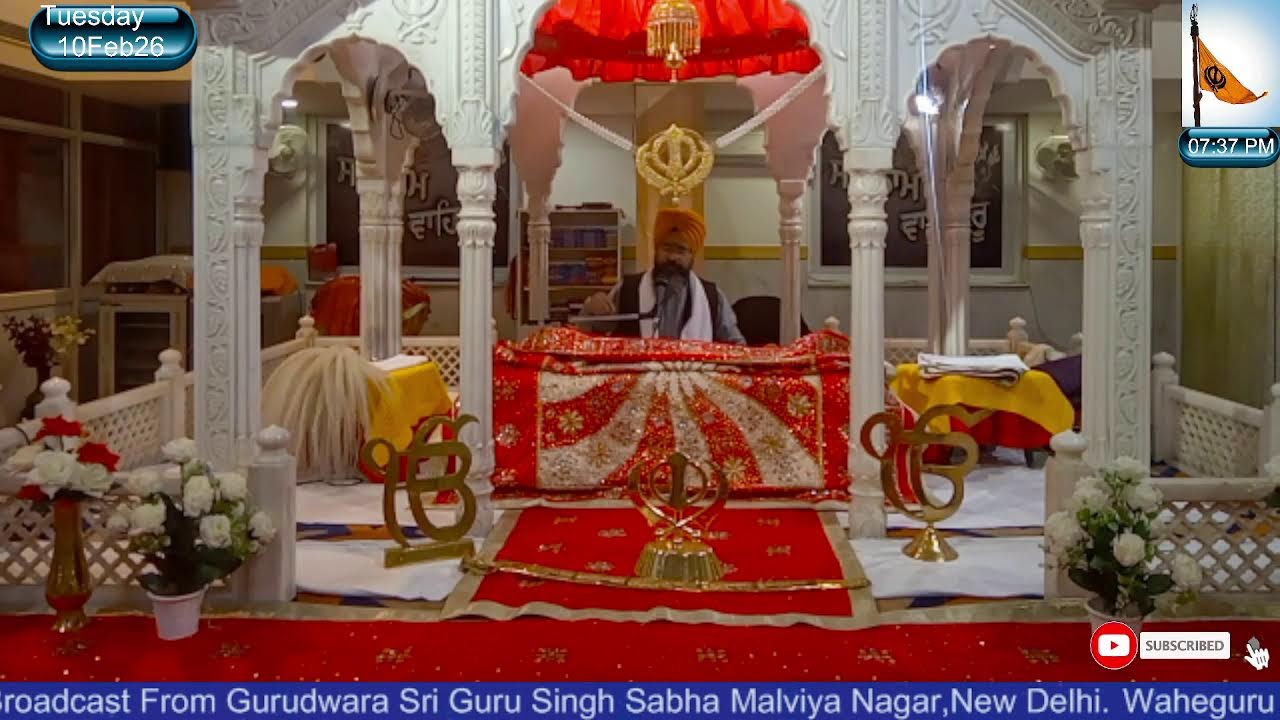 Path  & Kirtan || Gurdwara Sri Guru Singh Sabha Malviya Nagar