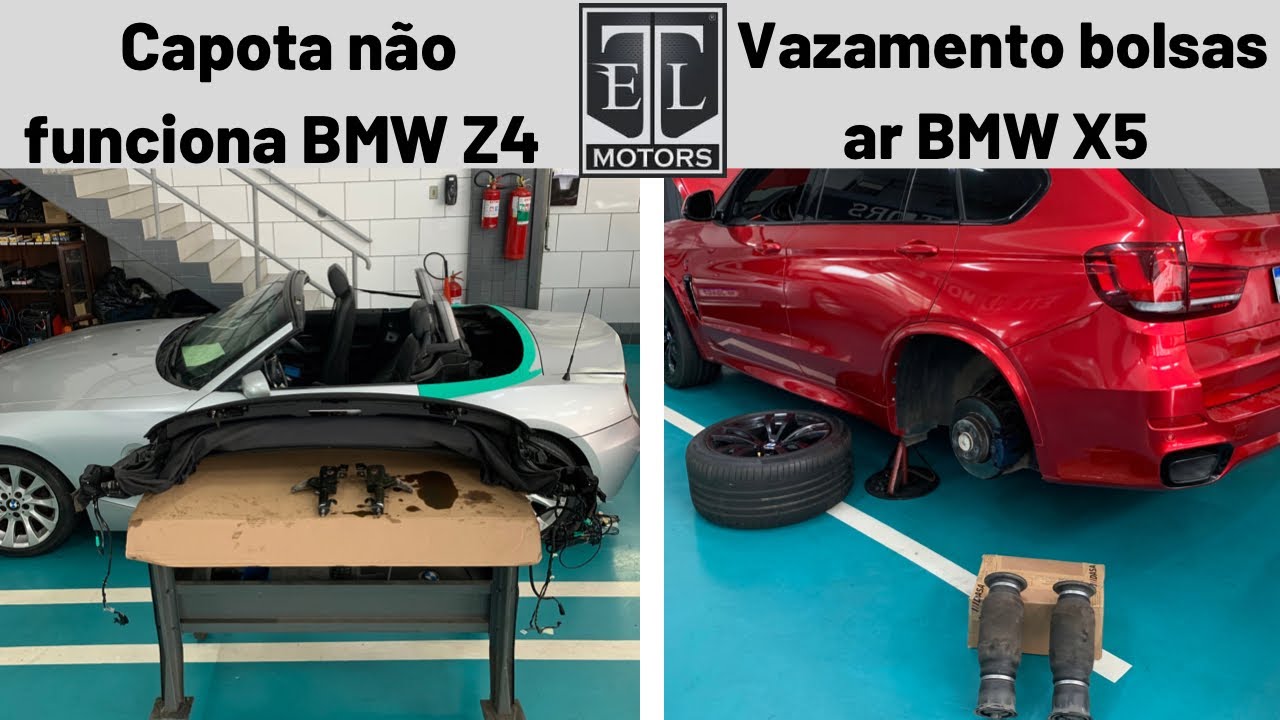 Capota conversível BMW Z4 não funciona / Vazamento ar bolsas suspensão traseira BMW 535, X3, X5, X6