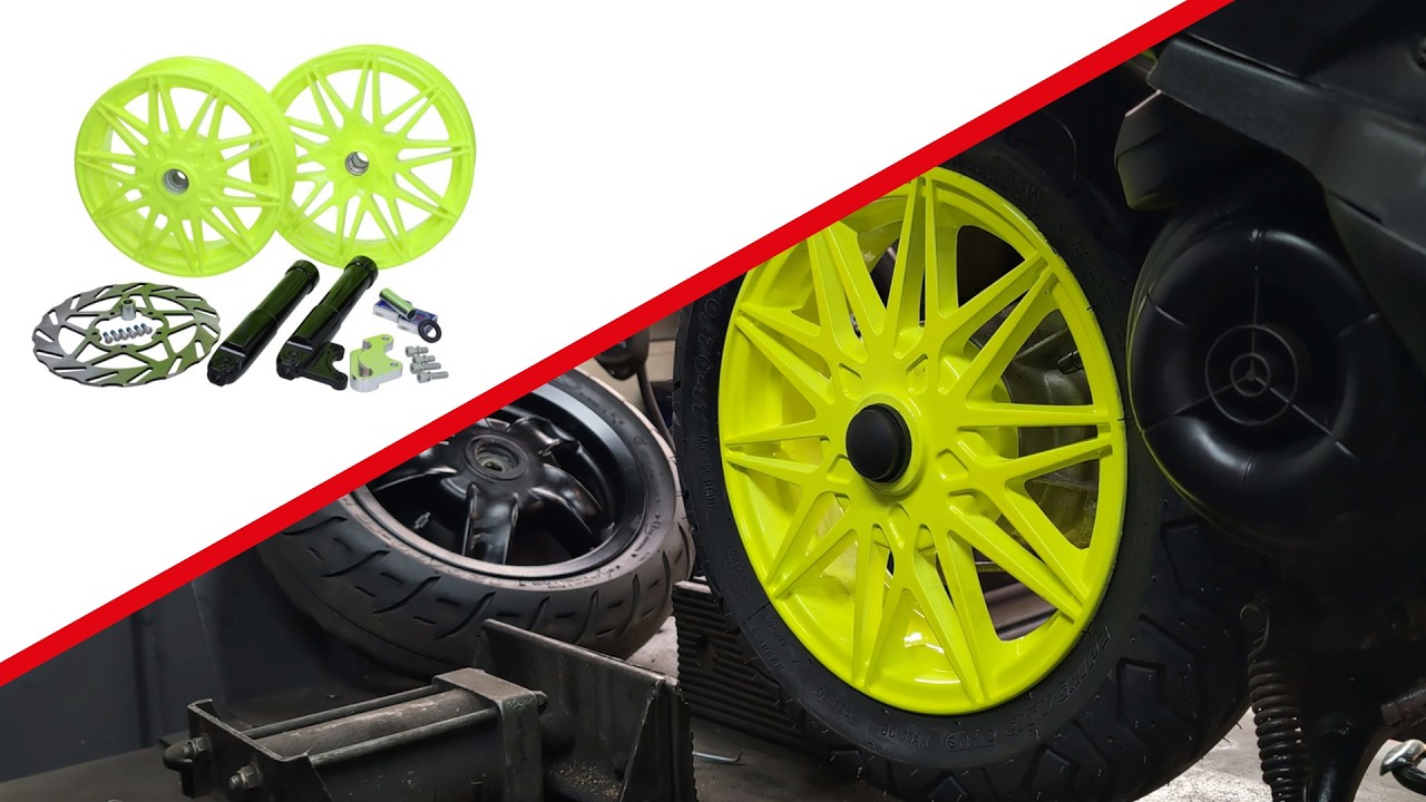 Grotere velgenset monteren Piaggio Zip | Deel 1