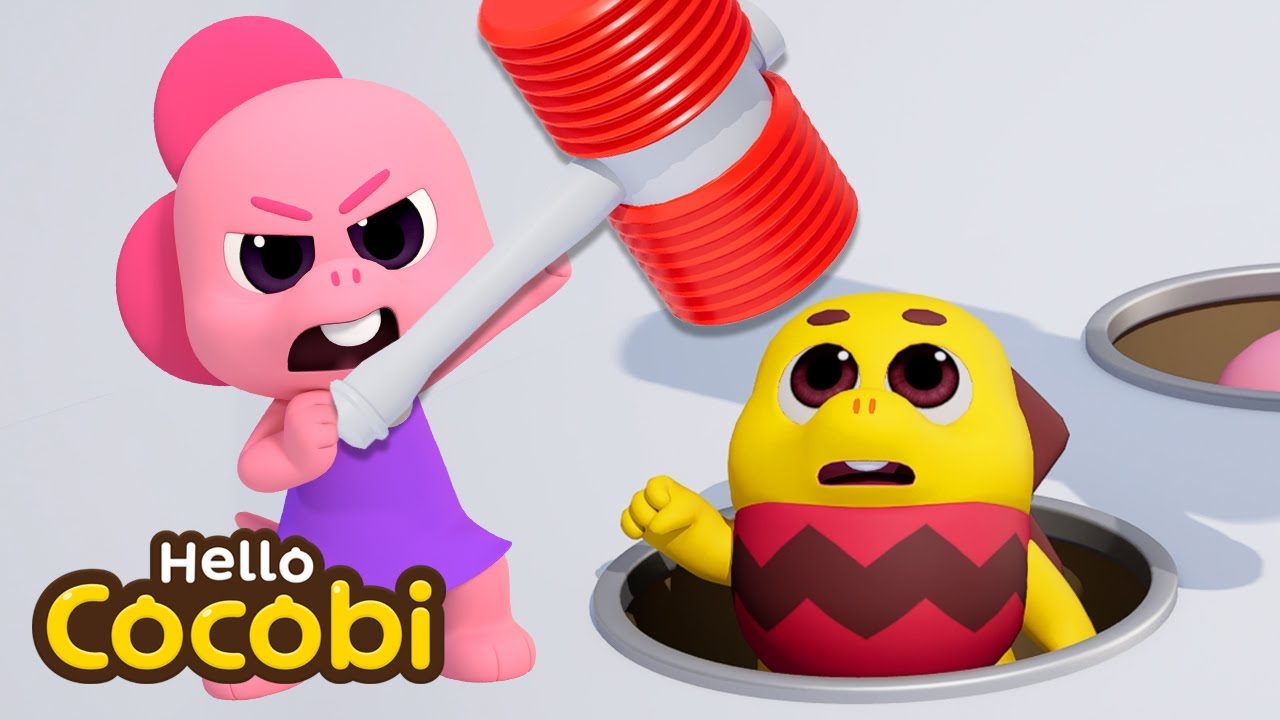 Counting Numbers with Whack-A-Mole Game🌈 Videos For Kids | Hello Cocobi