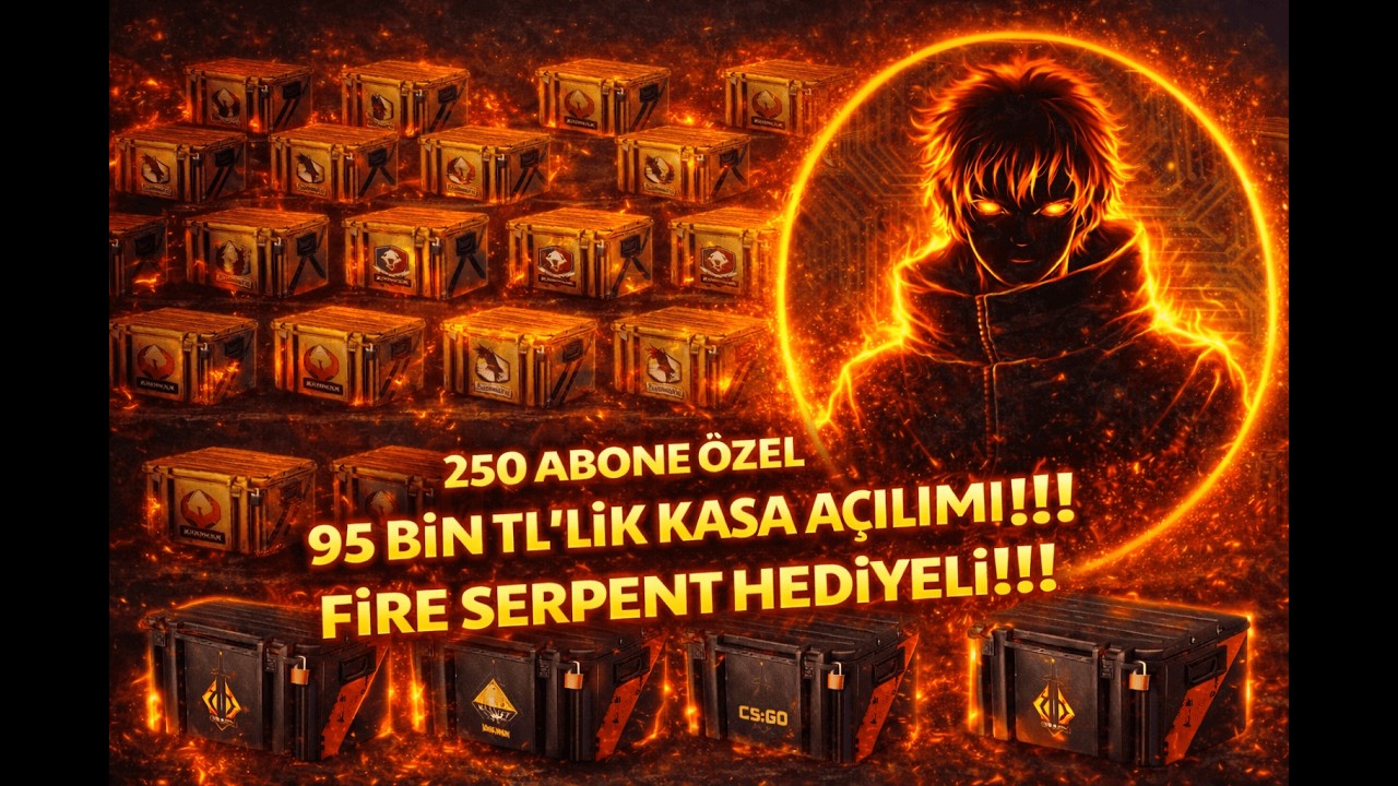 250 ABONE ÖZEL 95 BİN TL'LİK SİZLER İÇİN KASA AÇILIMI!! AK FİRE SERPENT HEDİYELİ!!