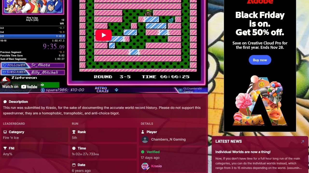 My Response to Krasio on Speedrun.com