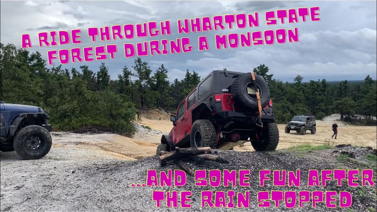 Trail Ride Through Wharton State Forest During Monsoon