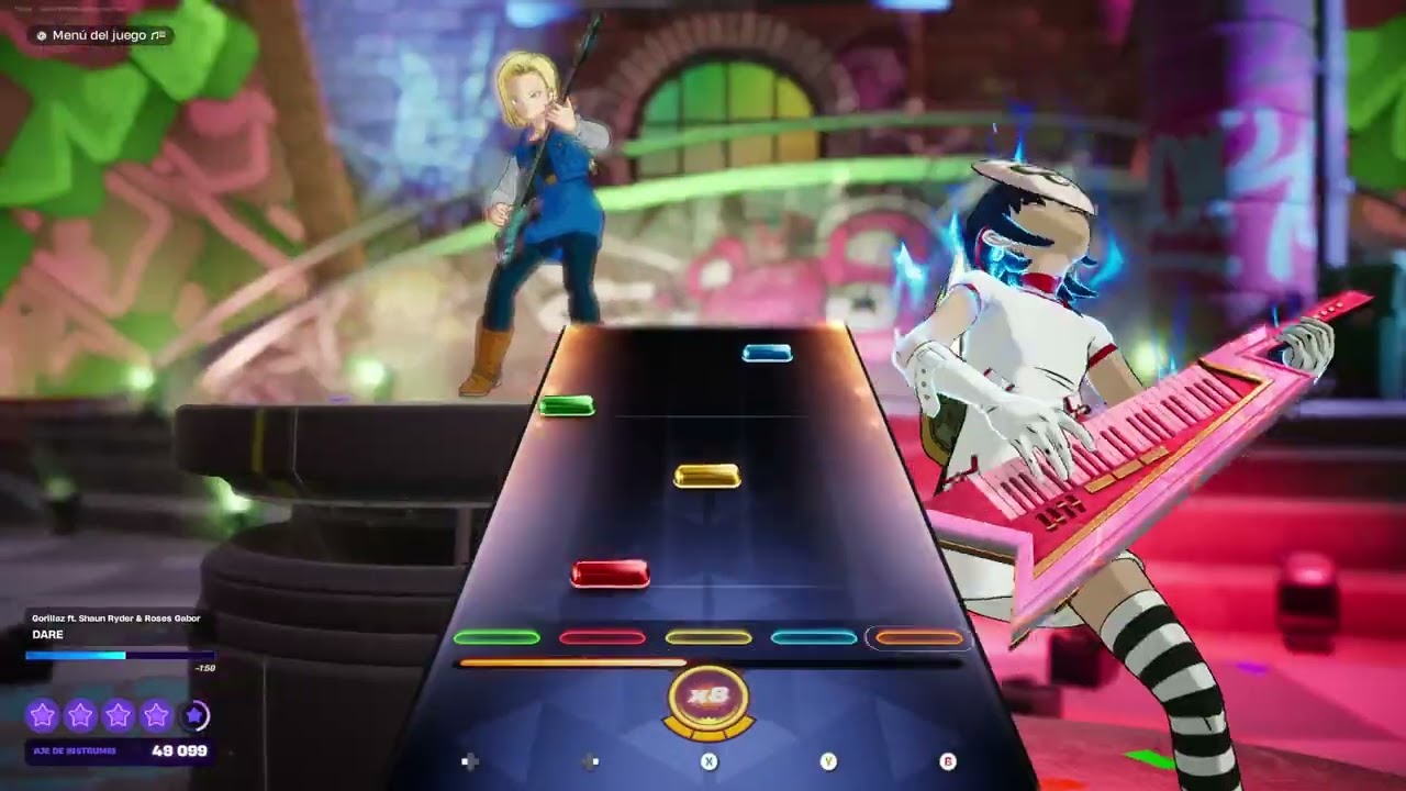 Dare - Gorillaz - GUITAR - Fortnite 2025 10 08 #fortnite #fortnitefestival #guitarhero