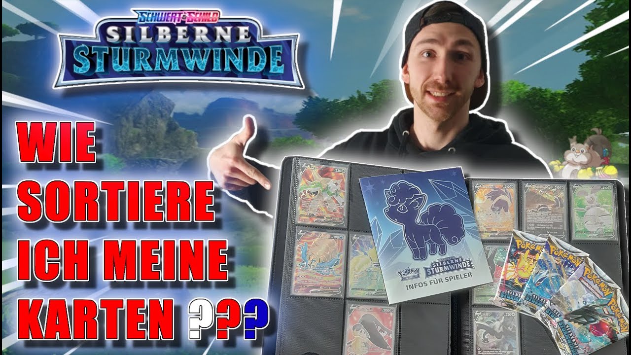 🤔Wie sortiere ich meine Pokemon Karten / Tutorial / TCG Opening / Silberne Sturmwinde❄/Gewinnspiel🎁