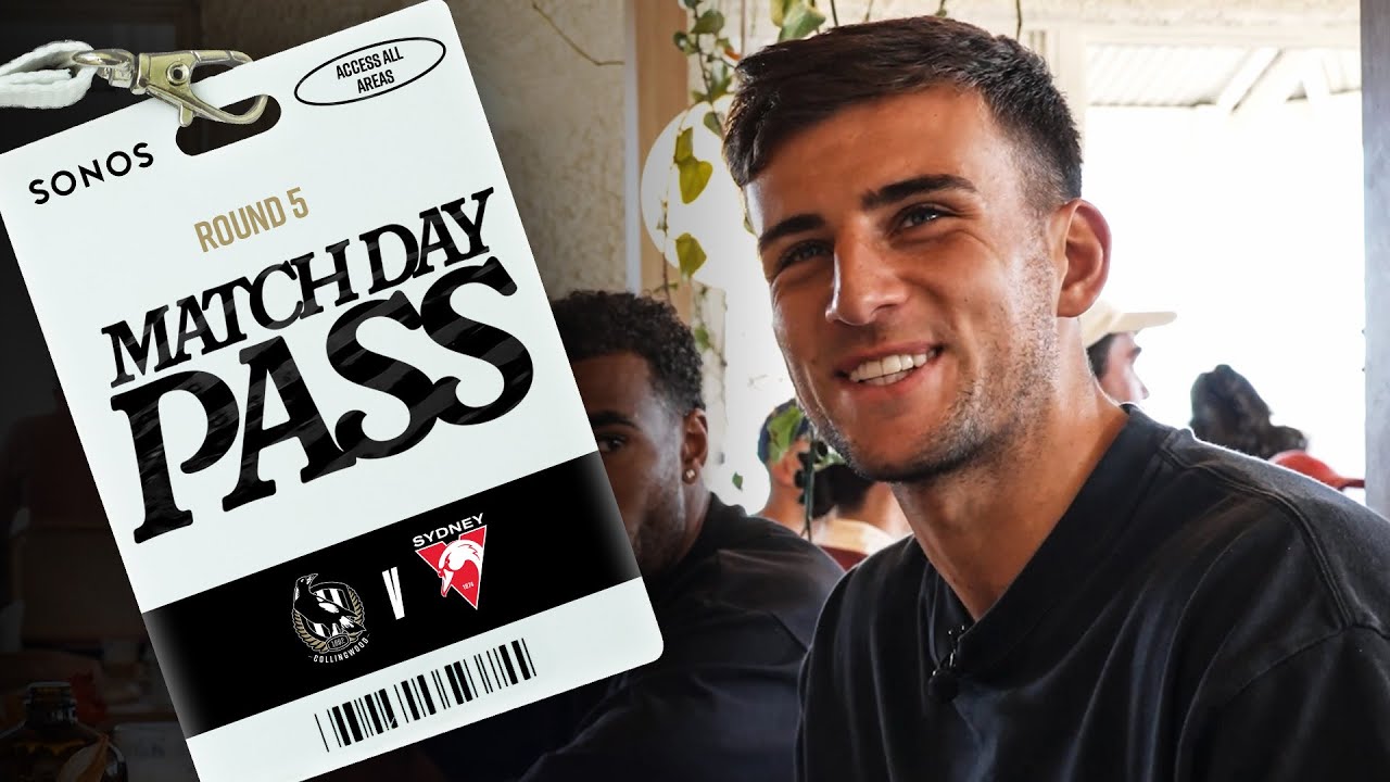 Game day with Nick Daicos and Darcy Moore 👀🍿