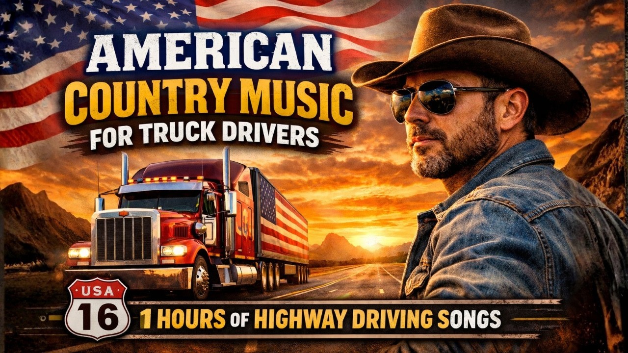 American Country Music for Truck Drivers | 1 Hours of Highway Driving Songs (USA Road Mix)
