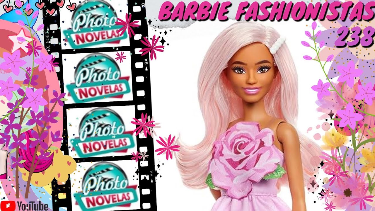 💞 BARBIE FASHIONISTAS 238, petite em rosa de rosto Fashionistas182 + TOUR novidades [Unbox e Review]