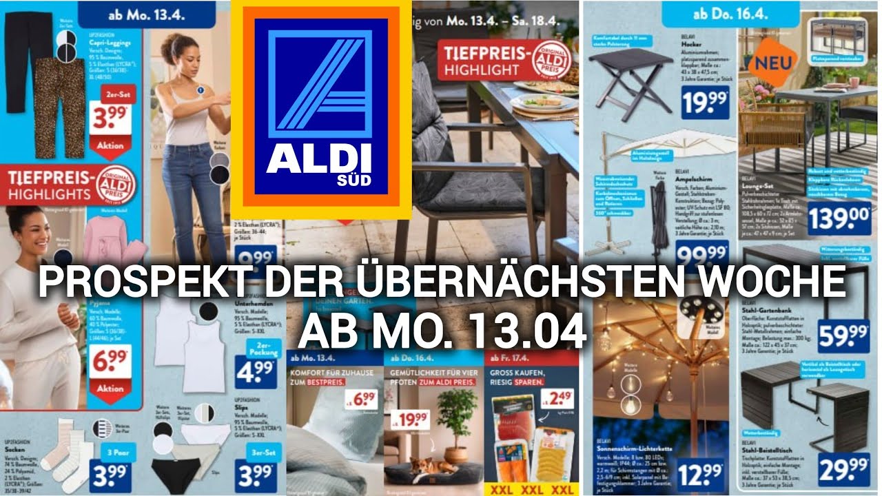 ALDI PROSPEKT ANGEBOTE ✨ Voschau Ab 13.04. ✨ ALDI-S&Uuml;D KATALOG DER WOCHE 📍 #aldis&uuml;d #aldi