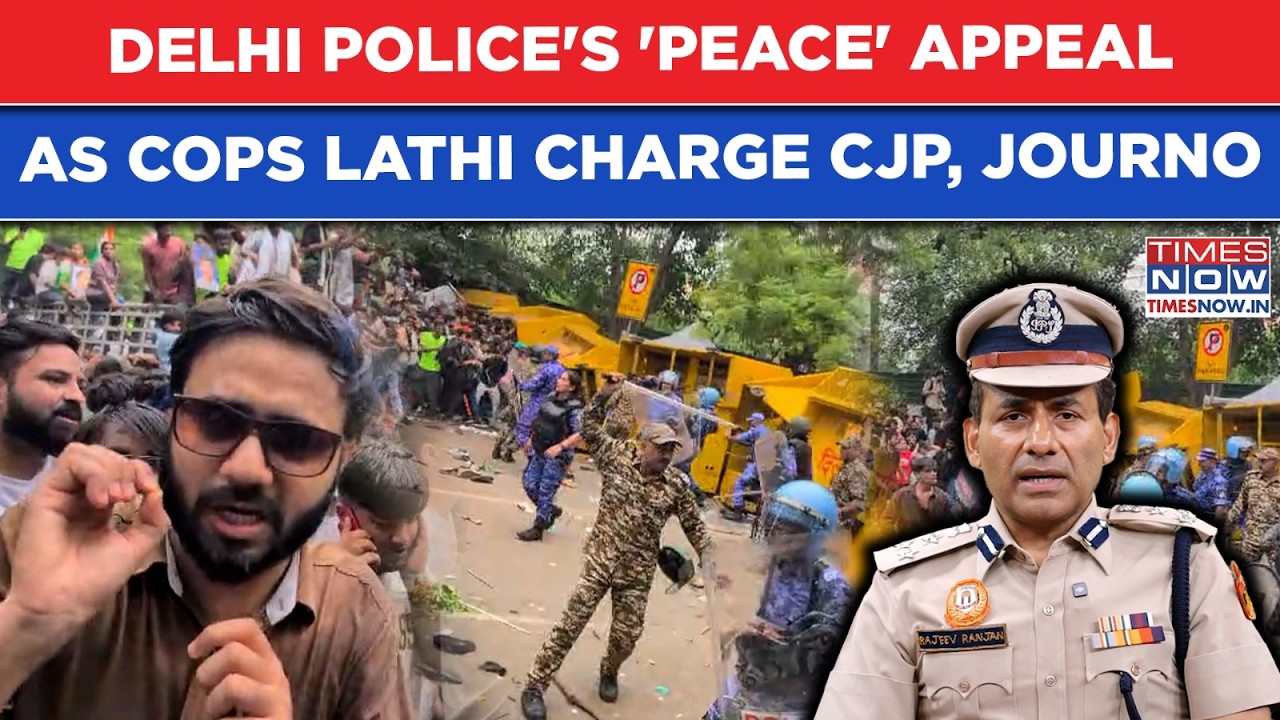 Police's First Reaction: Top Cop's 'Peace' Appeal Amid Lathi Charge On CJP, Tense Delhi Scenes?