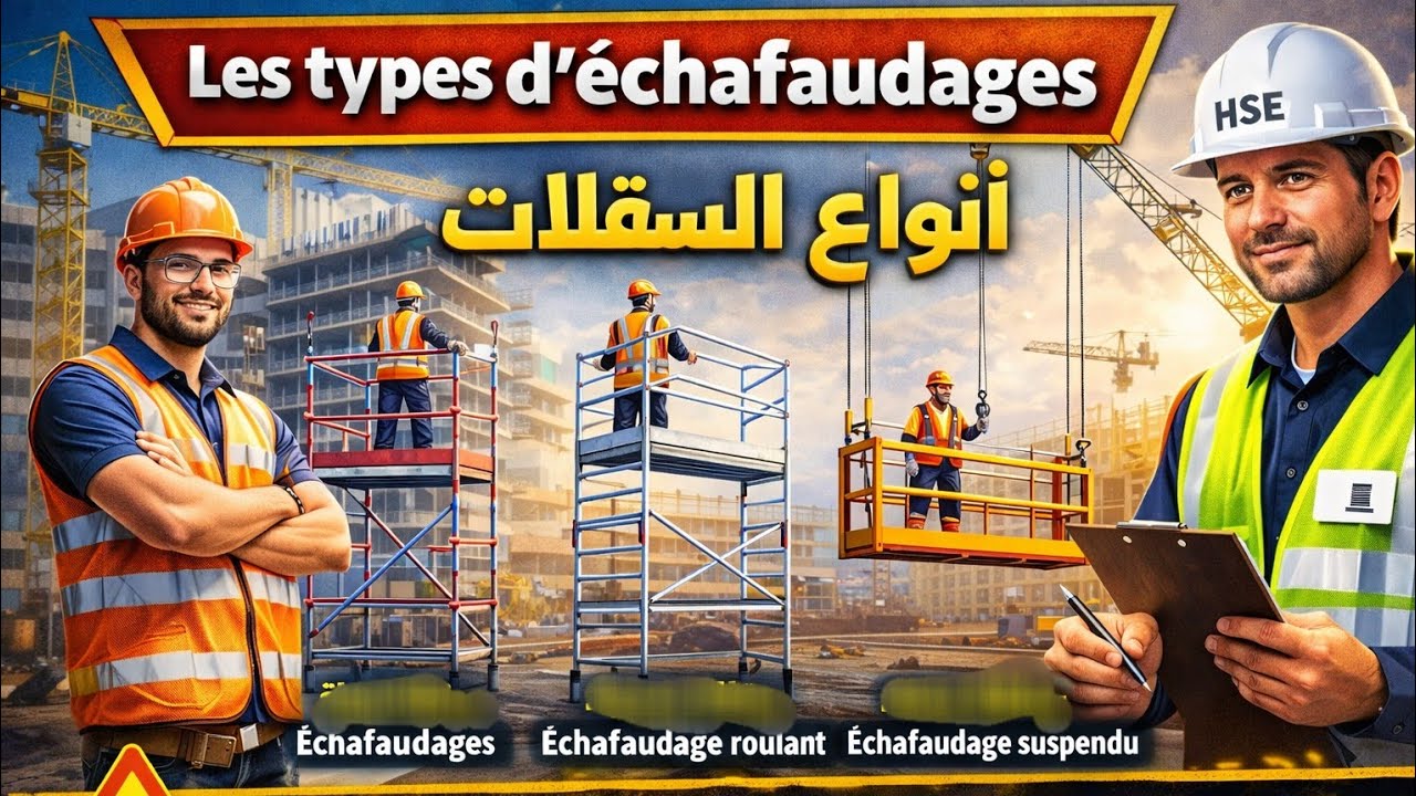 أنواعles échafaudages 