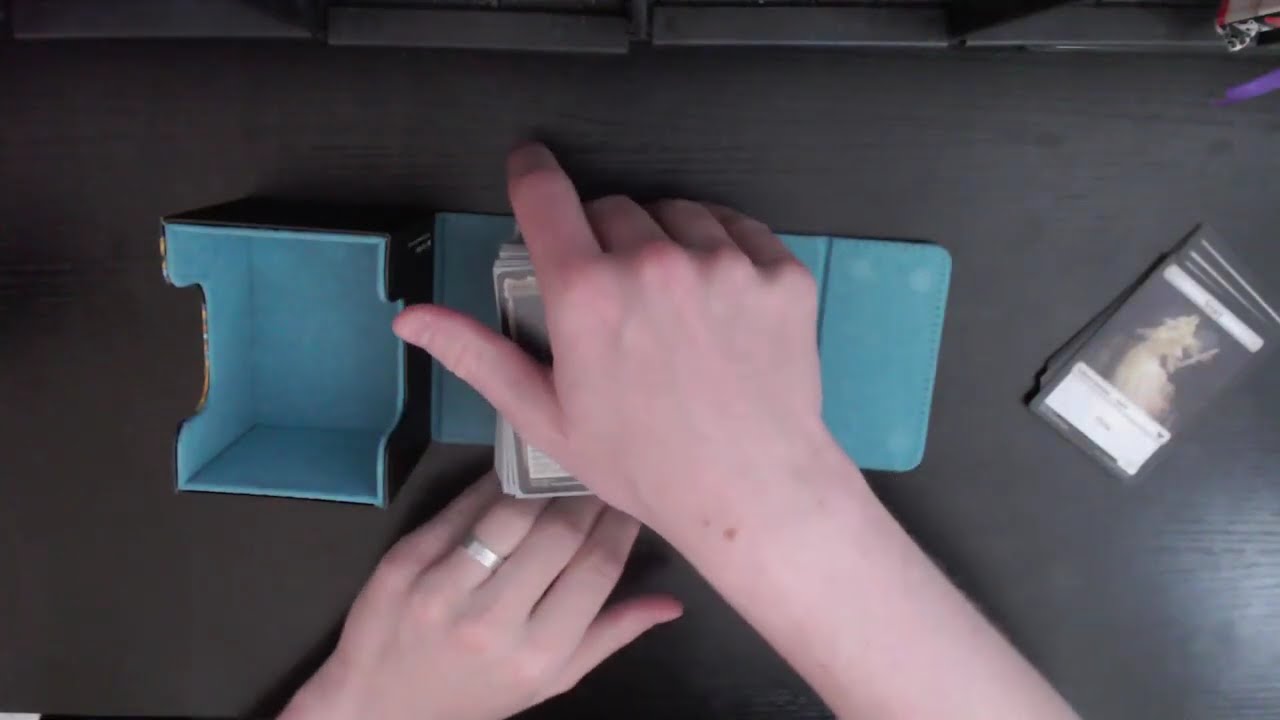 WHAT'S IN MY DECK? | ASMR gum chewing & Magic the Gatheirng ASMR | relaxing mouth sound triggers