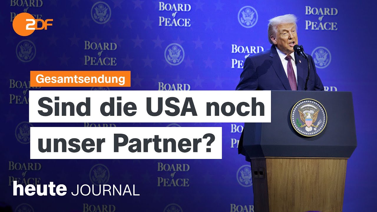 heute journal vom 25.01.2026 Reaktionen in Minnesota, Europa nach Davos, Kommunale Wärmeplanung