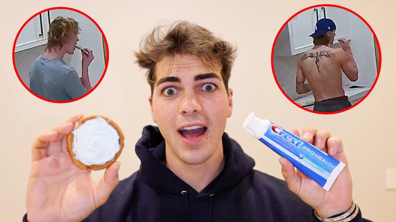 Розыгрыш с зубной пастой на печенье от Hype House!!