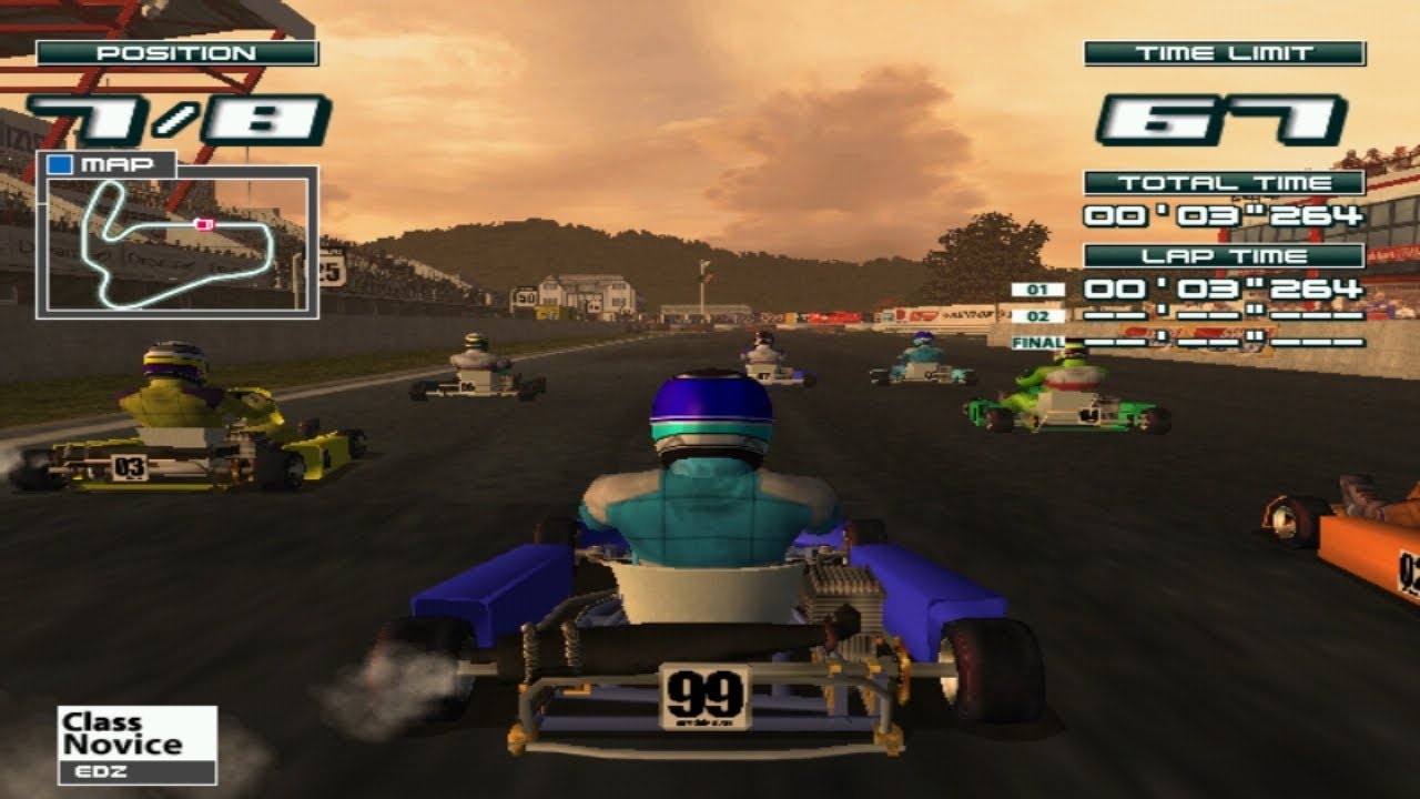 Club Kart European Session (2001) - Sega Naomi 2 - Circuit B - Corrida Completa/Race Full