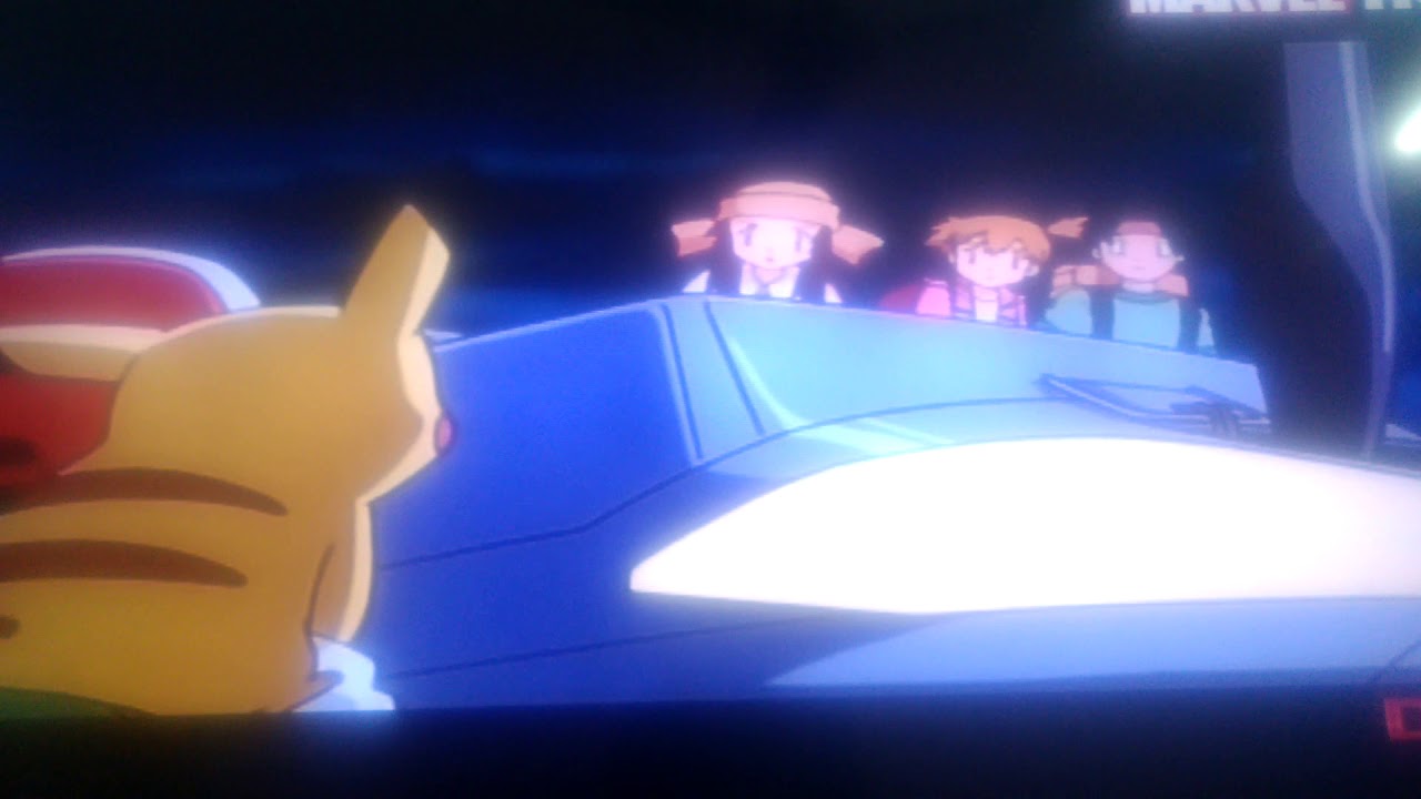 pokeshipping moment in hindi  Pokemon movie Ash, Pikachu and lugia in danger in T.V