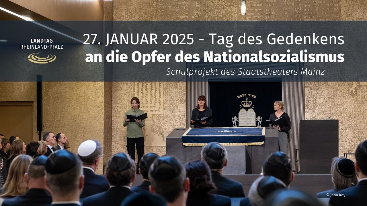 Gedenksitzung 27. Januar 2025 des Landtags Rheinland-Pfalz - Schülerprojekt Staatstheater Mainz