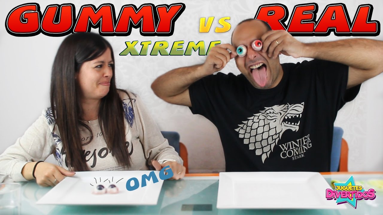 GOMINOLAS vs COMIDA REAL CHALLENGE EXTREMO| Real Food VS Gummy XTREME
