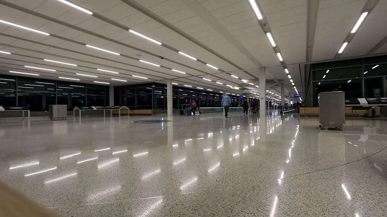 Kansas City Airport (MCI) Terminal - Evening Ambient Views